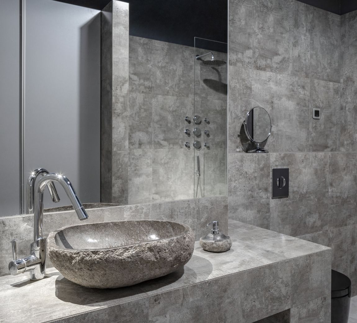 Baños con materiales duraderos